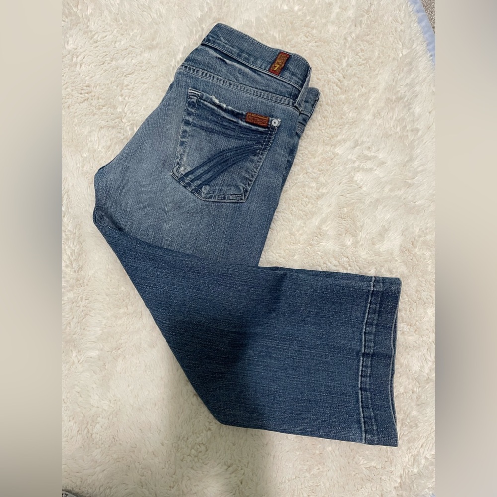 7 For All Mankind Dojo Crop Jeans SZ 26
